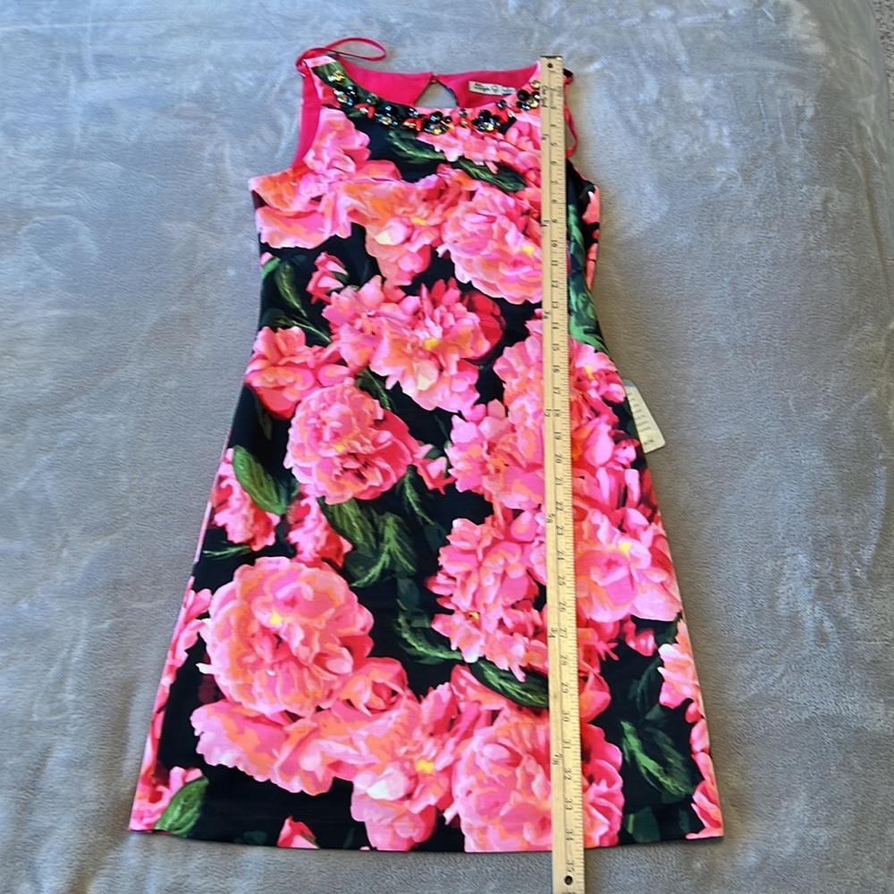 NEW Eliza J Floral A-Line Sleeveless Sheath Dress - Picture 10 of 16